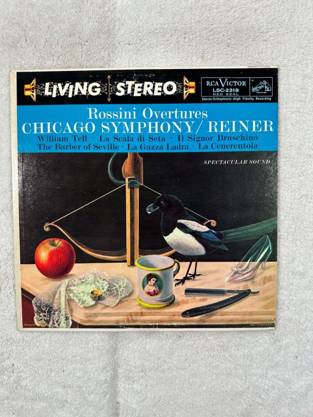 Rossini Overtures Chicago Symphony Fritz Reiner RCA Victor LSC-2318 Vinyl Stereo